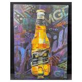 Miller Genuine Draft Embossed Metal Sign