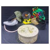 Vintage Ladies Hat Lot with Hat Box