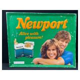 Newport Embossed Metal Sign