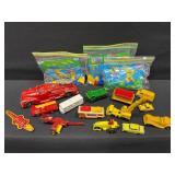 Toy Lot of Misc. Toys Legos, Firetruck, & Cars