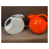 Fiesta Pitcher & Orange Pitcher Lot of 2