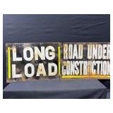 Construction Tin Sign Lot