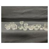 Glass Salt Dips Lot