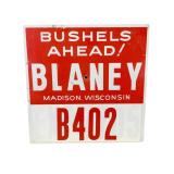 Blaney Bushels Ahead Metal Field Sign