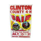 Clinton County 4-H Fair Advertising Sign