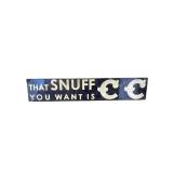 Snuff CC Tin Sign