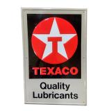 Texaco Embossed Metal Sign
