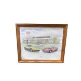 Corvette 10th Anniversary Framed Print