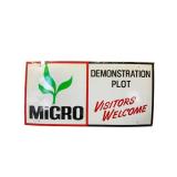 MiGRO Demonstration Plot Sign