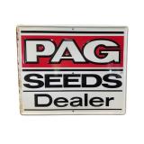 PAG Seeds Dealer Embossed Metal Sign