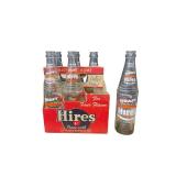 Hires Soda 6 Pack Glass Bottles