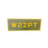 Ham Radio Art Deco Painted Metal Call Sign