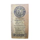 Aetna Life Insurance Metal Sign