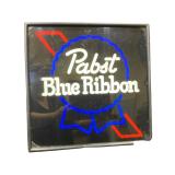Pabst Blue Ribbon Beer Light Up Sign