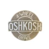 OshKosh 4- Wheel Drive Metal Sign