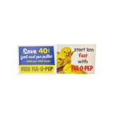 Ful-O-Pep Advertising Signs Lot of 2