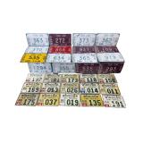 Taxi License Plate Lot of 30