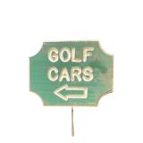 Golf Cars Golf Course Sign