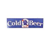 Pabst Blue Ribbon Cold Beer Sign