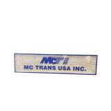 MC Trans USA Double Sided Wood Sign