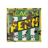 Beacon Penn Motor Oil Double Sided Porcelain