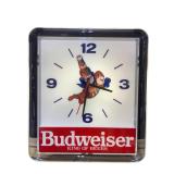 Budweiser Bud Man Light Up Clock