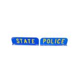 State Police Metal Flange Signs Lot of 2