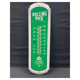 Rolling Rock Beer Metal Thermometer
