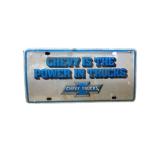 Chevy Truck License Plate