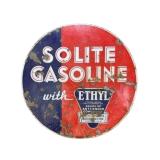 Solite Gasoline Double Sided Porcelain Sign