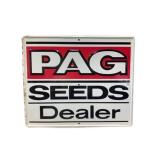 PAG Seeds Dealer Embossed Metal Sign