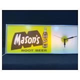 Masonï¿½s Root Beer Light Up Clock
