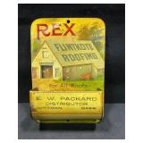 REX Flintkote Roofing Advertising Match Box Holder
