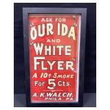 ï¿½Our IDAï¿½ and ï¿½White Flyerï¿½ Framed Metal Sign