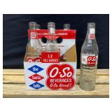 O-So Beverages 6 Pack Glass Bottles