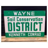 Soil Conservation District Metal Sign