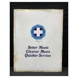 Hussmann Better Meats Porcelain Sign
