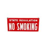 No Smoking Double Sided Porcelain Sign