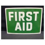 First Aid Metal Sign
