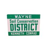 Soil Conservation District Metal Sign