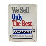 Walker Embossed Metal Sign