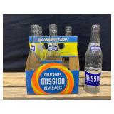 Mission Beverages 6 Pack Glass Bottles