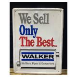 Walker Embossed Metal Sign