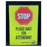 Pennzoil Stop Metal Sign