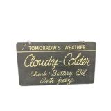 Battery, Oil, & Anti Freeze Double Sided Sign