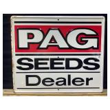 PAG Seeds Dealer Embossed Metal Sign