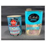 Kendall Motorcyle Oil & Hudson Outboard Motor Oil