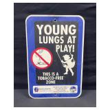 Young Lungs at Play Pennsylvania Metal Sign