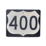 Interstate 400 Metal Street Sign