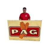 PAG Framed Metal Sign
